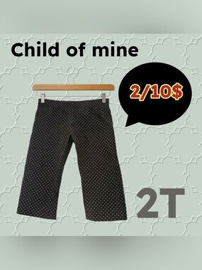 🌈 2/10$ 🇺🇸👍GUC CHILD OF MINE | 2T | Polka dot Unisex Black Toddler leggings